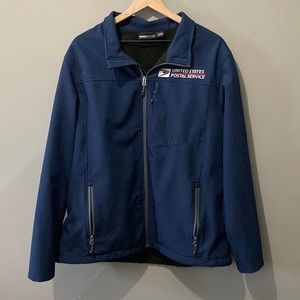 usps navy water-resistant jacket